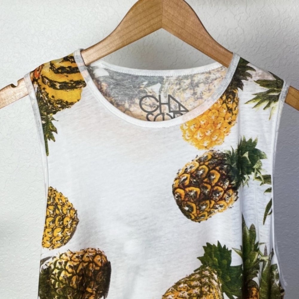 Chaser Tropical Pineapple Paradiso Muscle Tank - Picture 2 of 7